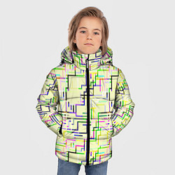 Куртка зимняя для мальчика Geometric Color, цвет: 3D-светло-серый — фото 2
