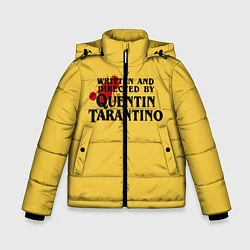 Куртка зимняя для мальчика Quentin Tarantino, цвет: 3D-светло-серый