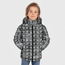 Куртка зимняя для мальчика Энди Уорхол 200 $-ых банкнот, цвет: 3D-черный — фото 2