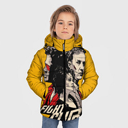 Куртка зимняя для мальчика Бойцовский Клуб Три личности, цвет: 3D-черный — фото 2