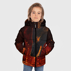 Куртка зимняя для мальчика ОГНЕНЫЙ ВОЛК, 3d, цвет: 3D-черный — фото 2