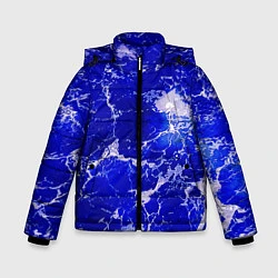 Куртка зимняя для мальчика Морские волны!, цвет: 3D-черный