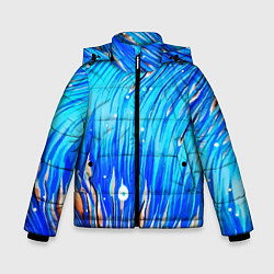 Куртка зимняя для мальчика Морские водоросли!, цвет: 3D-черный