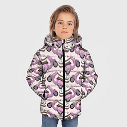 Куртка зимняя для мальчика Медведи на мопеде, цвет: 3D-черный — фото 2