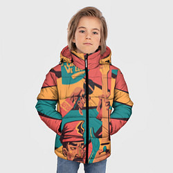 Куртка зимняя для мальчика А теперь, песня!, цвет: 3D-черный — фото 2