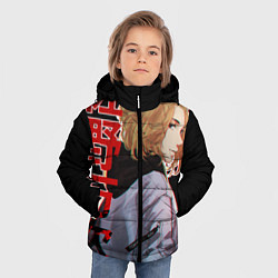 Куртка зимняя для мальчика Токийские мстители, цвет: 3D-черный — фото 2