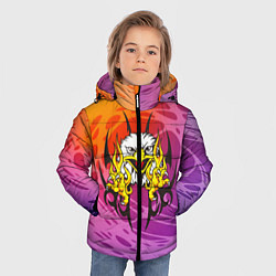 Куртка зимняя для мальчика Орел с узором, цвет: 3D-черный — фото 2