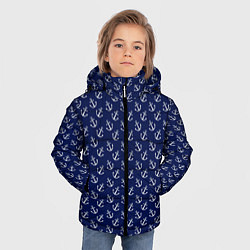 Куртка зимняя для мальчика Якоря, цвет: 3D-черный — фото 2