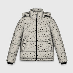 Куртка зимняя для мальчика Звёздочки, цвет: 3D-черный