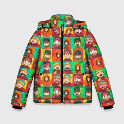 Куртка зимняя для мальчика Аниме Южный парк, цвет: 3D-черный