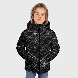 Куртка зимняя для мальчика ТЕКСТУРА ГРАНЖ GRUNGE, цвет: 3D-черный — фото 2