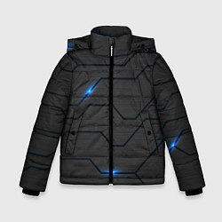 Куртка зимняя для мальчика СОВРЕМЕННАЯ ТЕХНОЛОГИЯ СТАЛЬ, цвет: 3D-черный