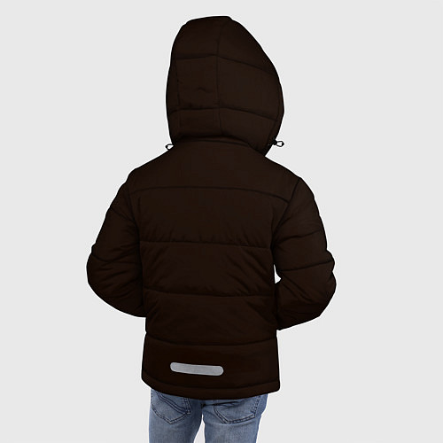 Зимняя куртка для мальчика СВЕТЯЩИЙСЯ BITCOIN / 3D-Светло-серый – фото 4