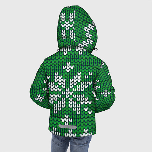 Зимняя куртка для мальчика Снежинка / 3D-Светло-серый – фото 4