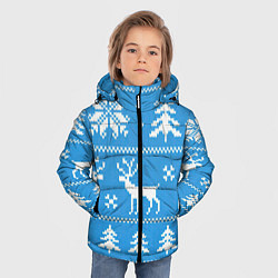 Куртка зимняя для мальчика Зимняя ночь, цвет: 3D-светло-серый — фото 2