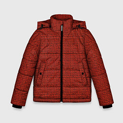 Куртка зимняя для мальчика Красная вязь, цвет: 3D-светло-серый
