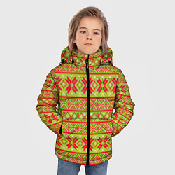 Куртка зимняя для мальчика Вязаный рисунок, цвет: 3D-светло-серый — фото 2