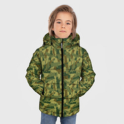 Куртка зимняя для мальчика Статуя Свободы камуфляж, цвет: 3D-черный — фото 2