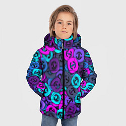 Куртка зимняя для мальчика Неоновые снаперсы, цвет: 3D-красный — фото 2
