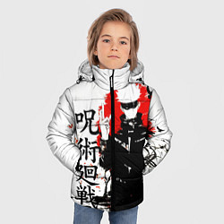 Куртка зимняя для мальчика Сатору, Jujutsu Kaisen, цвет: 3D-черный — фото 2
