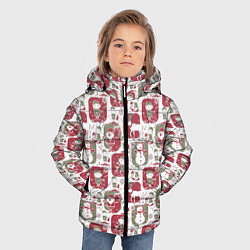 Куртка зимняя для мальчика Санта везёт подарки, цвет: 3D-красный — фото 2