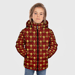 Куртка зимняя для мальчика Ёлочные Звёзды, цвет: 3D-черный — фото 2