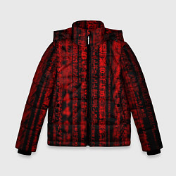 Куртка зимняя для мальчика КРАСНАЯ МАТРИЦА, цвет: 3D-красный