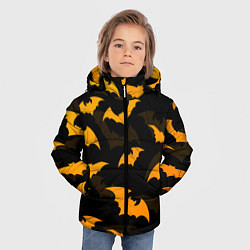 Куртка зимняя для мальчика ЛЕТУЧИЕ МЫШИ НОЧЬ ХЕЛЛОУИН HALLOWEEN NIGHT BATS, цвет: 3D-черный — фото 2