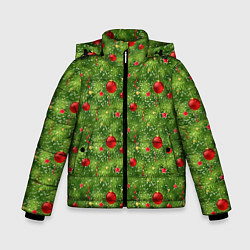 Куртка зимняя для мальчика Зелёная Ёлка, цвет: 3D-черный