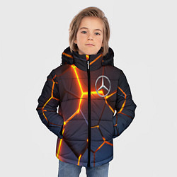 Куртка зимняя для мальчика MERCEDES-BENZ AMG 3D ГЕОМЕТРИЯ, цвет: 3D-черный — фото 2