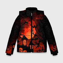 Зимняя куртка для мальчика Красная луна на Хэллоуин