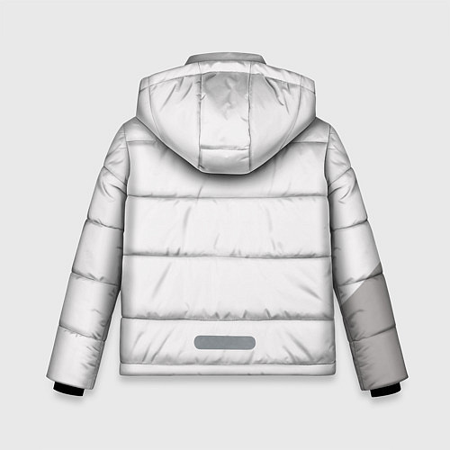 Зимняя куртка для мальчика Игра в кальмара: Маска квадрат / 3D-Красный – фото 2