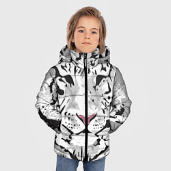 Куртка зимняя для мальчика Белый снежный тигр, цвет: 3D-светло-серый — фото 2