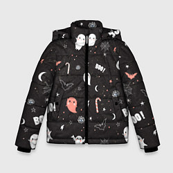 Куртка зимняя для мальчика Halloween Dark, цвет: 3D-светло-серый