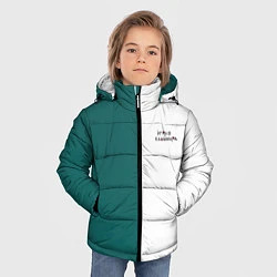 Куртка зимняя для мальчика ИГРА В КАЛЬМАРА РУС ЛОГО, цвет: 3D-черный — фото 2