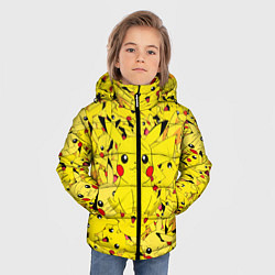 Куртка зимняя для мальчика ПИКАЧУ ПОКЕМОН PIKA PIKA, цвет: 3D-черный — фото 2