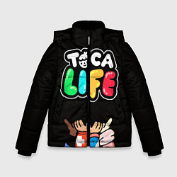 Куртка зимняя для мальчика Toca Life: Friends, цвет: 3D-черный