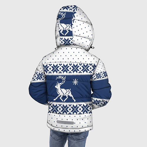 Зимняя куртка для мальчика Северный Олень звезда / 3D-Светло-серый – фото 4