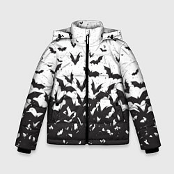 Куртка зимняя для мальчика Летучие кровососы, цвет: 3D-черный