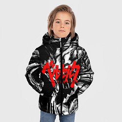 Куртка зимняя для мальчика БЕРСЕРК РИСУНОК BERSERK, цвет: 3D-светло-серый — фото 2