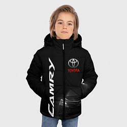 Куртка зимняя для мальчика Черная Тойота Камри, цвет: 3D-черный — фото 2