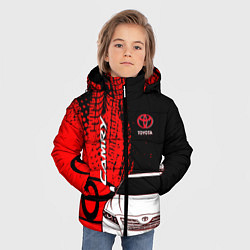 Куртка зимняя для мальчика Camry Toyota glitch, цвет: 3D-черный — фото 2