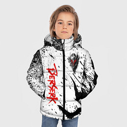 Куртка зимняя для мальчика Берсерк: Гранж, цвет: 3D-светло-серый — фото 2