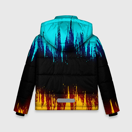 Зимняя куртка для мальчика Атака Титанов: Освещение / 3D-Красный – фото 2