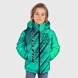 Куртка зимняя для мальчика Нилетто Niletto лого, цвет: 3D-черный — фото 2