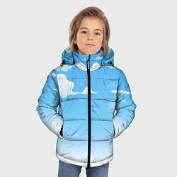 Куртка зимняя для мальчика Летнее небо, цвет: 3D-черный — фото 2