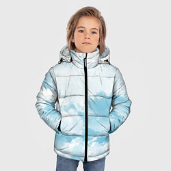 Куртка зимняя для мальчика Плотные облака, цвет: 3D-черный — фото 2