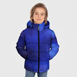 Куртка зимняя для мальчика Синее размытие, цвет: 3D-черный — фото 2