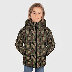 Куртка зимняя для мальчика Бизнесмен камуфляж, цвет: 3D-черный — фото 2