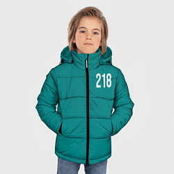 Куртка зимняя для мальчика Игра в кальмара: Чхо Сан Воо 218, цвет: 3D-черный — фото 2